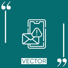 Obraz premium spam vector icon Linear icon. Editable stroked line