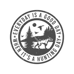 Fototapeta na wymiar Hunting Dog English Pointer Bird Dog emblem badge