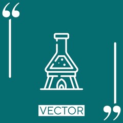 chemistry Linear icon. Editable stroke line