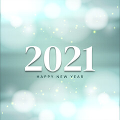 Soft glossy Happy new year 2021 bright background