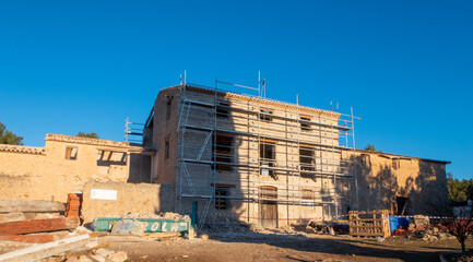 Country house under restoration