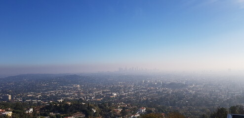 Fototapeta premium panorama of the city, city view metropolis , Los Angeles panoramam view