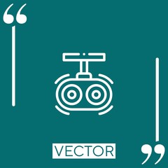 speakers vector icon Linear icon. Editable stroked line