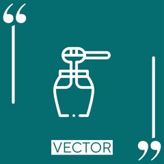 honey jar vector icon Linear icon. Editable stroked line