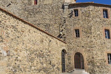 Collioure’s castle (Chateau Royal) built between 1276 and 1344 by counts of Roussillon and kings...