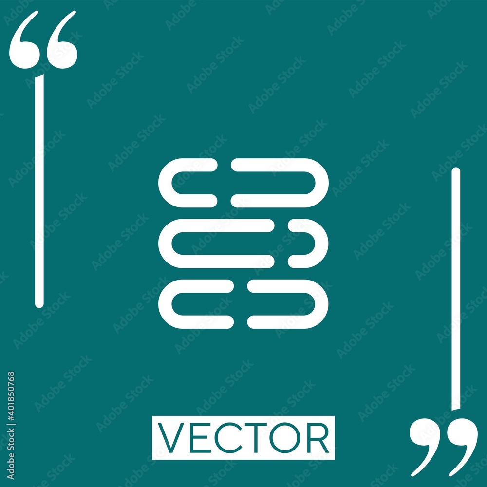 Poster tasks vector icon linear icon. editable stroked line