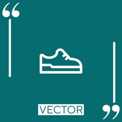 sport shoes vector icon Linear icon. Editable stroked line