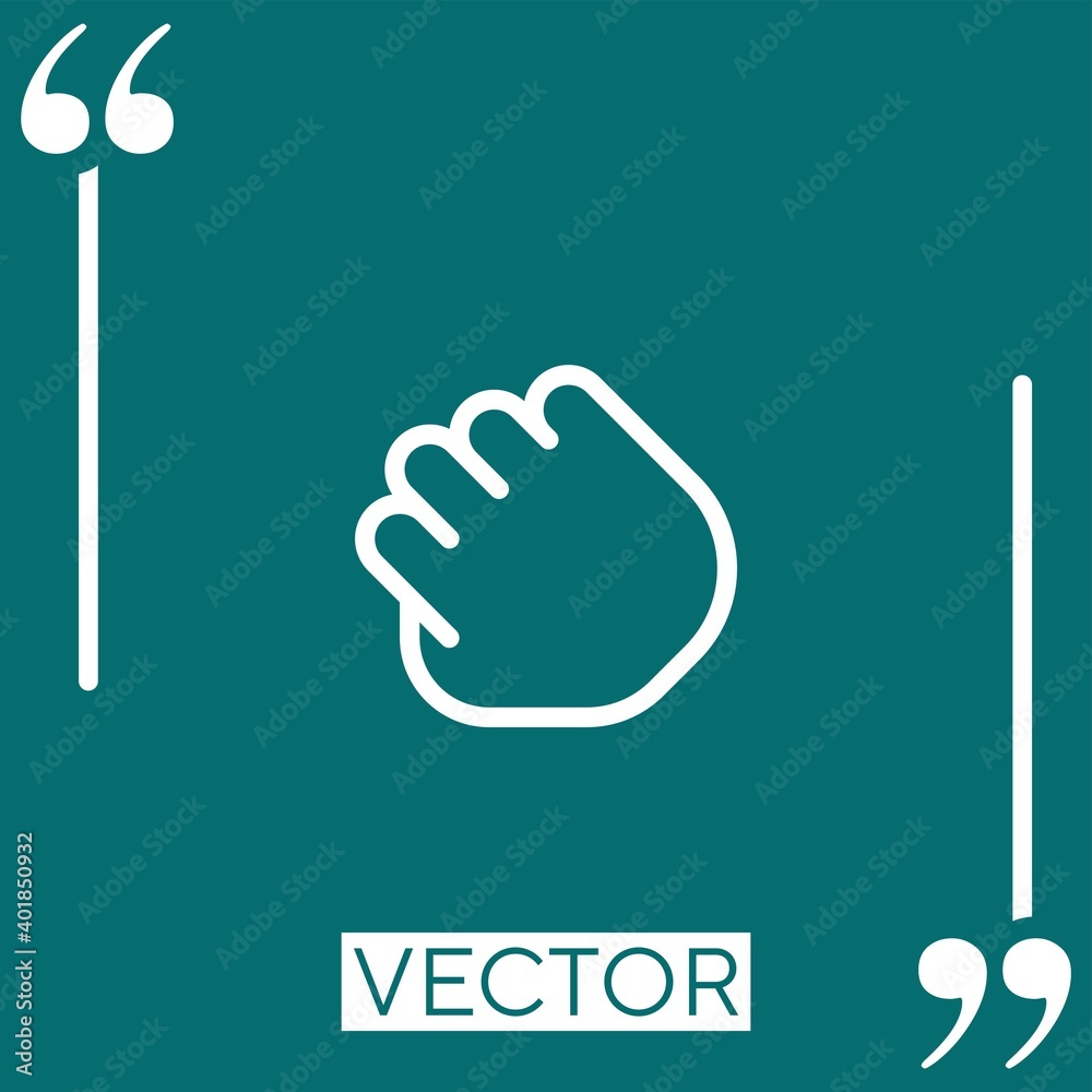 Poster drag vector icon linear icon. editable stroked line