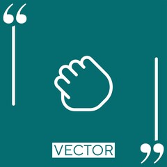 drag vector icon Linear icon. Editable stroked line