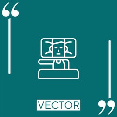 sleep vector icon Linear icon. Editable stroked line