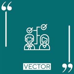 supplier vector icon Linear icon. Editable stroked line