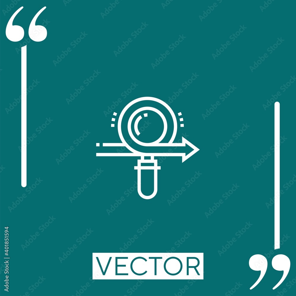 Poster transparency vector icon linear icon. editable stroked line