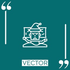 Fototapeta premium sleep vector icon Linear icon. Editable stroked line