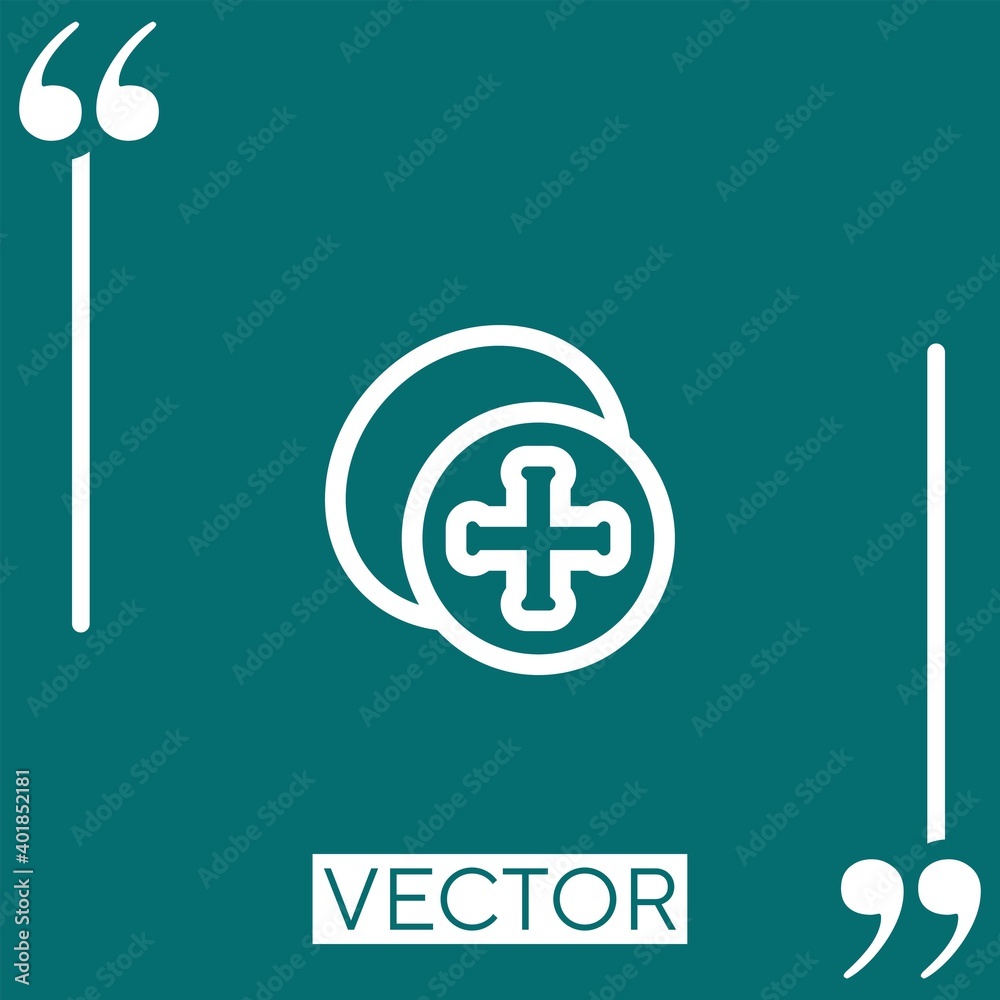Poster feijoa vector icon linear icon. editable stroked line