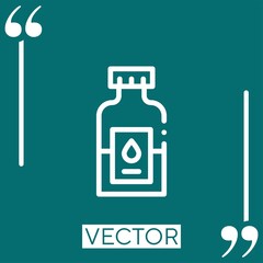 bottle Linear icon. Editable stroke line