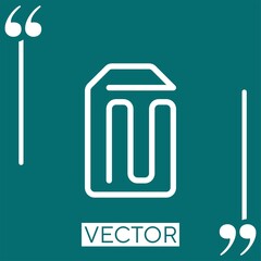 trash Linear icon. Editable stroke line