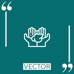 Obraz premium clay crafting vector icon Linear icon. Editable stroked line