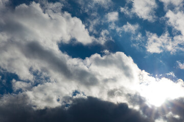 Obraz premium Clouds after thunderstorm