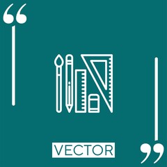 design tool vector icon Linear icon. Editable stroked line
