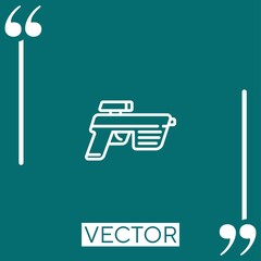 laser vector icon Linear icon. Editable stroked line
