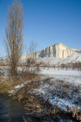 White rock near Belogorsk (Crimea)