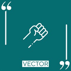 strong vector icon Linear icon. Editable stroked line