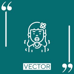 fever Linear icon. Editable stroke line