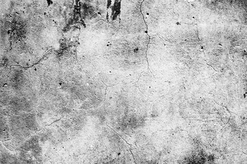 Texture of a concrete wall with cracks and scratches which can be used as a background