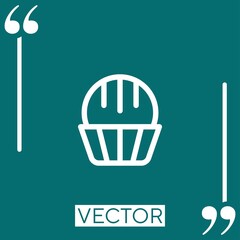truffle vector icon Linear icon. Editable stroked line