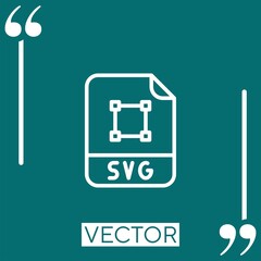 svg Linear icon. Editable stroke line