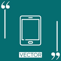 tablet Linear icon. Editable stroke line
