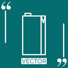 juice brik Linear icon. Editable stroke line