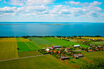 Beautiful landscape photograph from the ruins of Brahehus