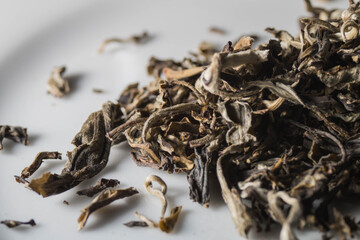 dried tea leaves, green monkey