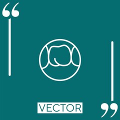 Obraz premium molar vector icon Linear icon. Editable stroke line