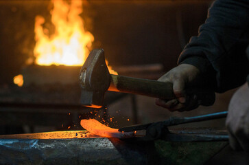 blacksmith at work