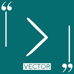 next   vector icon Linear icon. Editable stroke line