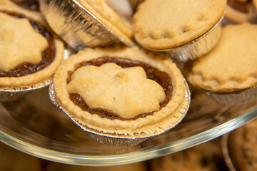 A plate of delicious Christmas sweet mince fruit pies