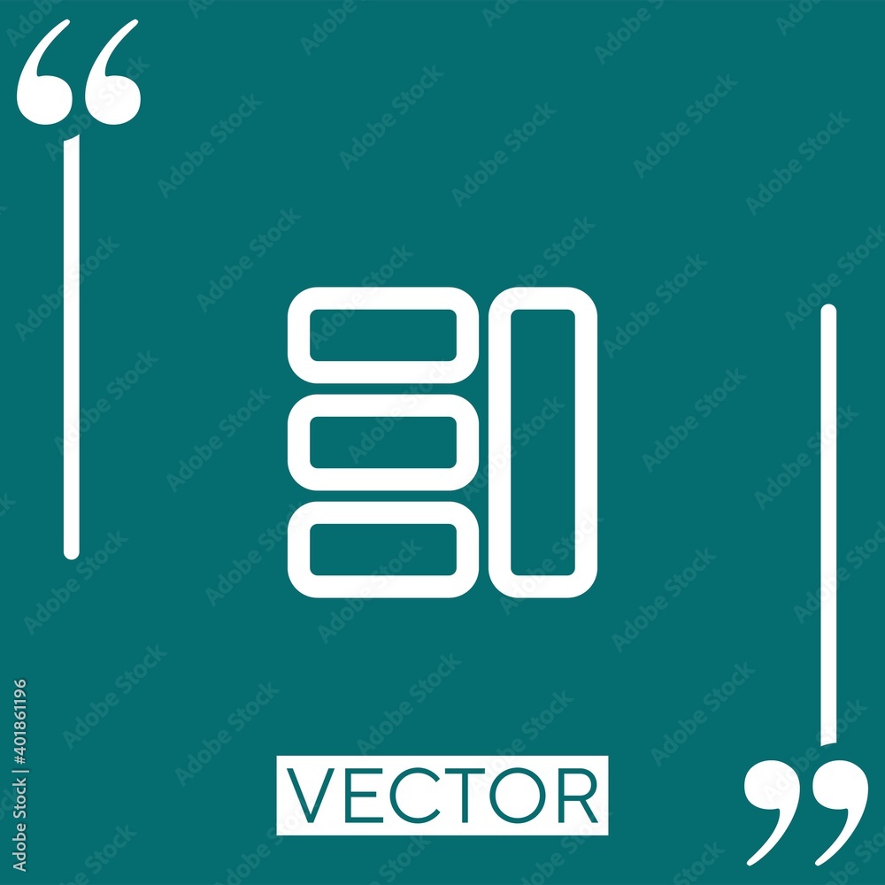 Poster webpage organization outlined button of interface linear icon. editable stroke line