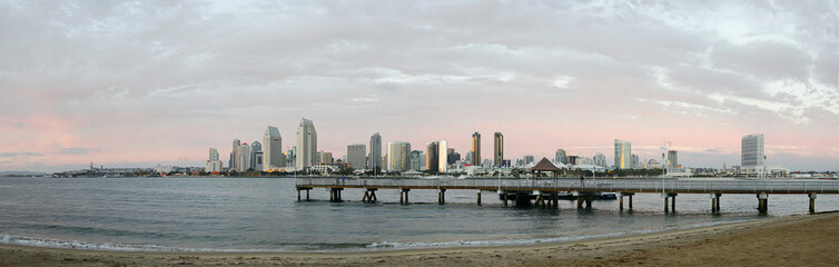 Fototapeta na wymiar San Diego from Coronado island