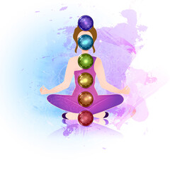 Aura and chakra, meditation.