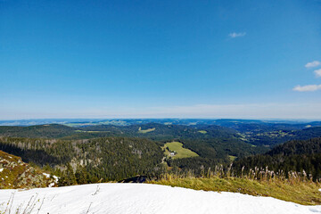 Fototapeta na wymiar Feldberg Blick über den Schwarzwald