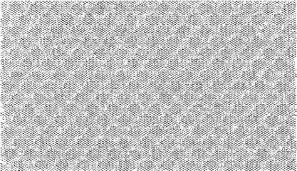 Vector fabric texture. Distressed texture of weaving fabric. Grunge background. Abstract halftone vector illustration. Overlay to create interesting effect and depth. Black isolated on white. EPS10.