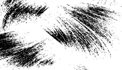 Vector brush sroke texture. Distressed uneven grunge background. Abstract distressed vector illustration. Overlay over any design to create interesting effect and depth. Black isolated on white. EPS10