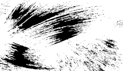 Vector brush sroke texture. Distressed uneven grunge background. Abstract distressed vector illustration. Overlay over any design to create interesting effect and depth. Black isolated on white. EPS10
