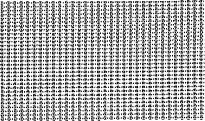 Rough, irregular texture composed of monochrome geometric elements. Overlay distressed grunge background. Abstract vector illustration. Isolated on white background. EPS10