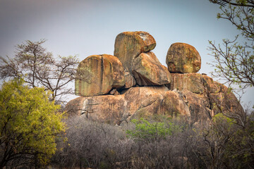 boulders of matobo national park, zimbabwe