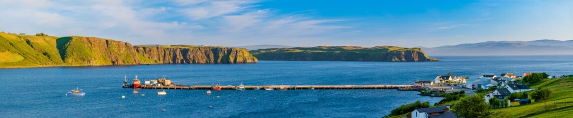 Fototapeta na wymiar Panorama Of Beautiful Isle of Skye, Scotland, United Kingdom.