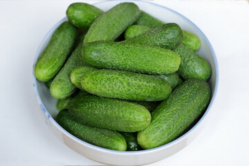 cucumbers in a bowl