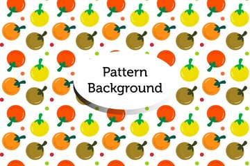 Set of vegetables pattern collection background. paprika, tomato, onion